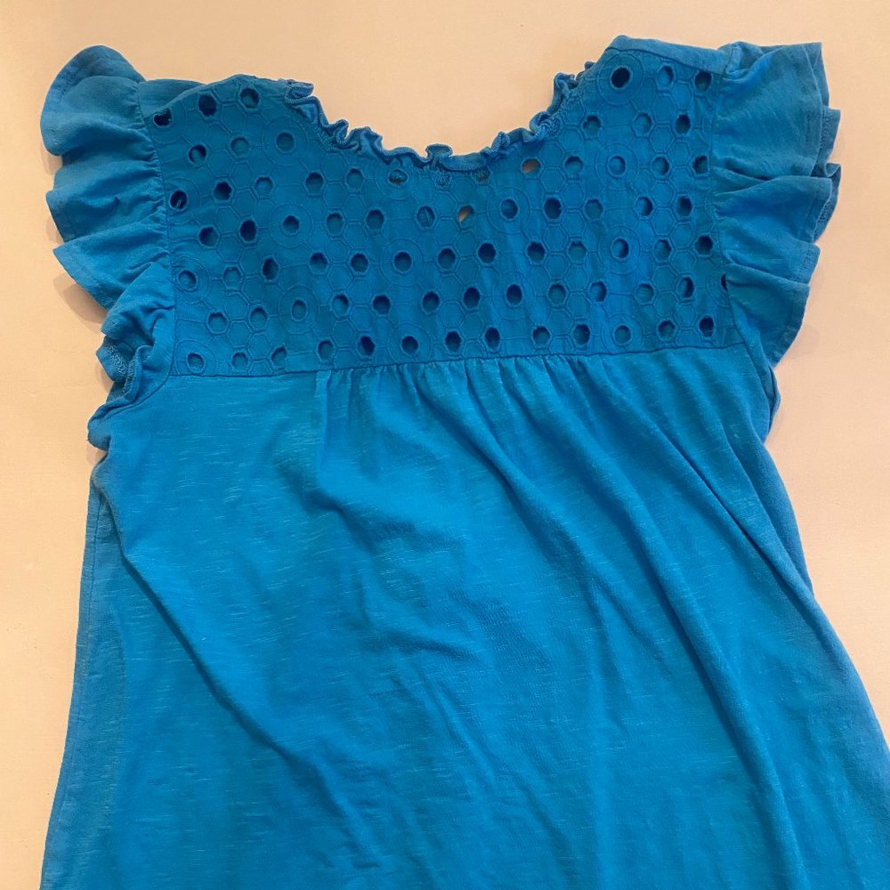 Eyelet cotton shirt